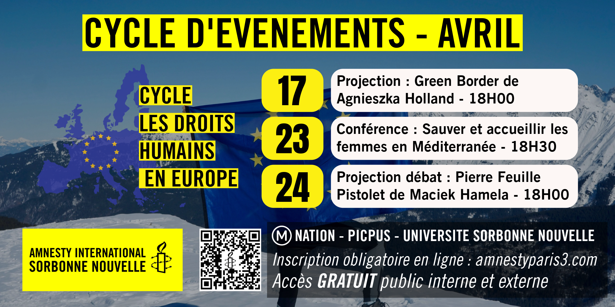 Cycle : Les droits humains en Europe