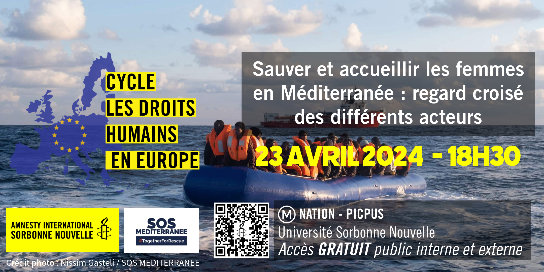 Conférence : Sauver et accueillir les femmes en Méditerranée