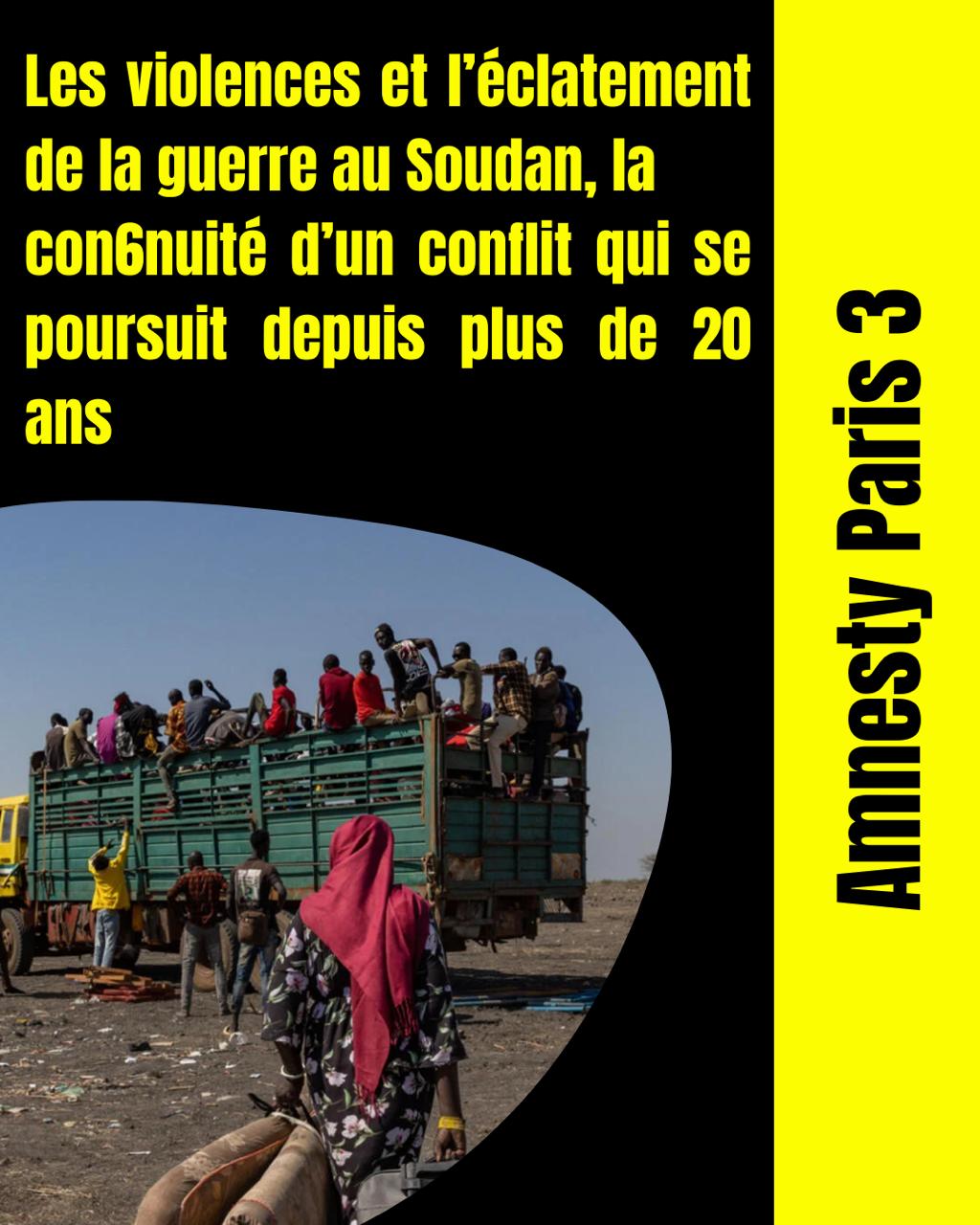 Les violences et l’éclatement de la guerre au Soudan, la continuité d’un conflit qui se poursuit depuis plus de 20 ans